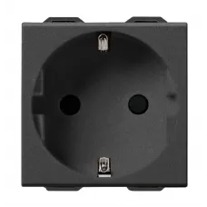 Priza, schuko, SICURY, 2P+E, 16A, carbon, matt, Vimar, NEVE, UP, 09208.CM Priza, schuko, SICURY, 2P+E, 16A, carbon, matt, Vimar, NEVE, UP, 09208.CM