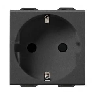 Priza, schuko, SICURY, 2P+E, 16A, carbon, matt, Vimar, NEVE, UP, 09208.CM
