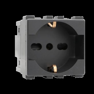 Priza, schuko, universala, 2M, 16A, Antracit, Elmark, Lecce, 27020 - Vezi Detalii Complete Priza, schuko, universala, 2M, 16A, Antracit, Elmark, Lecce, 27020 - imaginea produsului 27020 din categoria Elmark Lecce