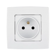 Priza, standard, francez, Alb, Elmark, City, 190211F Priza, standard, francez, Alb, Elmark, City, 190211F