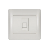 Priza, telefon, RJ11, Alb, metalizat, Elmark, Rhyme, 11261