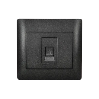 Priza, telefon, RJ11, Negru, metalizat, Elmark, Rhyme, 11265 Priza, telefon, RJ11, Negru, metalizat, Elmark, Rhyme, 11265