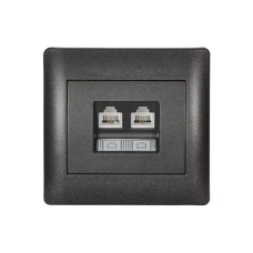 Priza, telefon, RJ11, Negru, metalizat, Elmark, Rhyme, 11745 Priza, telefon, RJ11, Negru, metalizat, Elmark, Rhyme, 11745