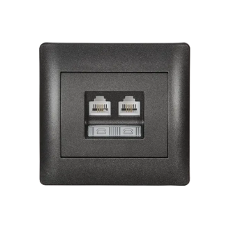Priza, telefon, RJ11, Negru, metalizat, Elmark, Rhyme, 11745 - Vezi Detalii Complete Priza, telefon, RJ11, Negru, metalizat, Elmark, Rhyme, 11745 - imaginea produsului 11745 din categoria Elmark Rhyme