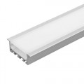 Profil, aluminiu, pentru, banda, LED, 2M, incastrat, Ultralux, APN214