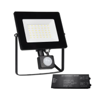 Proiector, LED, Helios, 30W, Negru, 5500K, Cu, Senzor, +, Kit, Emergenta, IP65, 98HELIOS30SENE