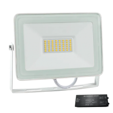 Proiector, LED, VEGA50, Slim, 50W, 3000K, Alb, +, Kit, Emergenta, IP65, 98VEGA50WW/WHE