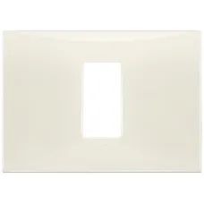 Rama, 1, modul, central, (se, monteaza, pe, suport, de, 3M), plastic, Glossy, alb, fildes, Vimar, NEVE, UP, 09671.02