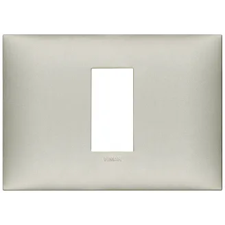 Rama, 1, modul, central, (se, monteaza, pe, suport, de, 3M), plastic, Matt, Metal, nickel, Vimar, NEVE, UP, 09671.22 - imaginea produsului 09671.22 din categoria Vimar NEVE UP
