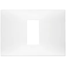 Rama, 1, modul, central, (se, monteaza, pe, suport, de, 3M), plastic, Matt, alb, Vimar, NEVE, UP, 09671.11