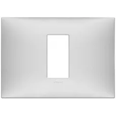 Rama, 1, modul, central, (se, monteaza, pe, suport, de, 3M), plastic, Matt, argintiu, Vimar, NEVE, UP, 09671.21