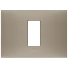 Rama, 1, modul, central, (se, monteaza, pe, suport, de, 3M), plastic, Matt, gri, porumbel, Vimar, NEVE, UP, 09671.12