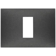 Rama, 1, modul, central, (se, monteaza, pe, suport, de, 3M), plastic, carbon, matt, Vimar, NEVE, UP, 09671.14