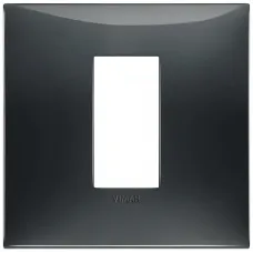 Rama, 1M, plastic, Glossy, gri, ardezie, Vimar, NEVE, UP, 09661.03