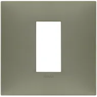 Rama, 1M, plastic, Matt, Metal, argila, Vimar, NEVE, UP, 09661.13