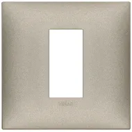 Rama, 1M, plastic, Matt, Metal, titanium, Vimar, NEVE, UP, 09661.23
