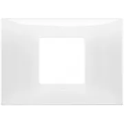 Rama, 2, module, centrale, (se, monteaza, pe, suport, de, 3M), plastic, Glossy, alb, Vimar, NEVE, UP, 09672.01