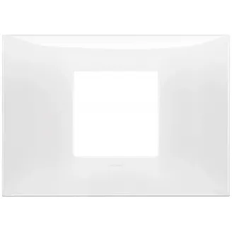 Rama, 2, module, centrale, (se, monteaza, pe, suport, de, 3M), plastic, Glossy, alb, Vimar, NEVE, UP, 09672.01 - imaginea produsului 09672.01 din categoria Vimar NEVE UP