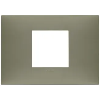 Rama, 2, module, centrale, (se, monteaza, pe, suport, de, 3M), plastic, Matt, Metal, argila, Vimar, NEVE, UP, 09672.13 - imaginea produsului 09672.13 din categoria Vimar NEVE UP