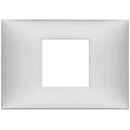 Rama, 2, module, centrale, (se, monteaza, pe, suport, de, 3M), plastic, Matt, argintiu, Vimar, NEVE, UP, 09672.21