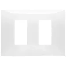 Rama, 2, module, laterale, (se, monteaza, pe, suport, de, 3M), plastic, alb, Vimar, NEVE, UP, 09679.01