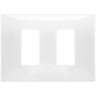 Rama, 2, module, laterale, (se, monteaza, pe, suport, de, 3M), plastic, alb, Vimar, NEVE, UP, 09679.01