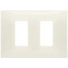Rama, 2, module, laterale, (se, monteaza, pe, suport, de, 3M), plastic, ivory, Vimar, NEVE, UP, 09679.02