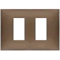 Rama, 2, module, laterale, (se, monteaza, pe, suport, de, 3M), plastic, matt, copper, Vimar, NEVE, UP, 09679.24