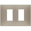 Rama, 2, module, laterale, (se, monteaza, pe, suport, de, 3M), plastic, matt, dove, grey, Vimar, NEVE, UP, 09679.12