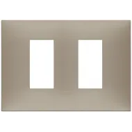 Rama, 2, module, laterale, (se, monteaza, pe, suport, de, 3M), plastic, matt, dove, grey, Vimar, NEVE, UP, 09679.12