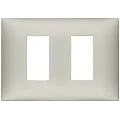 Rama, 2, module, laterale, (se, monteaza, pe, suport, de, 3M), plastic, matt, nickel, Vimar, NEVE, UP, 09679.22