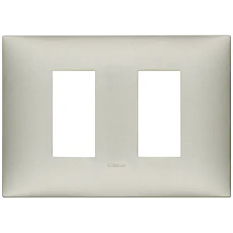 Rama, 2, module, laterale, (se, monteaza, pe, suport, de, 3M), plastic, matt, nickel, Vimar, NEVE, UP, 09679.22 - imaginea produsului 09679.22 din categoria Vimar NEVE UP