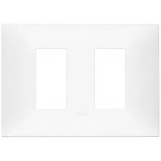 Rama, 2, module, laterale, (se, monteaza, pe, suport, de, 3M), plasticalb, mat, Vimar, NEVE, UP, 09679.11 - imaginea produsului 09679.11 din categoria Vimar NEVE UP