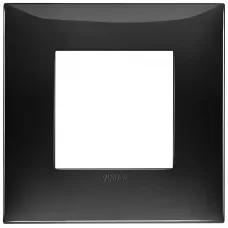 Rama, 2M, plastic, Glossy, negru, Vimar, NEVE, UP, 09662.04 Rama, 2M, plastic, Glossy, negru, Vimar, NEVE, UP, 09662.04