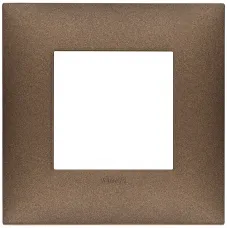 Rama, 2M, plastic, Matt, Metal, cupru, Vimar, NEVE, UP, 09662.24