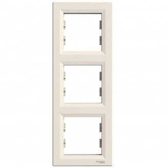 Rama, 3, aparate, Verticala, Crem, Schneider, Asfora, EPH5810323 - imaginea produsului EPH5810323 din categoria Schneider Asfora