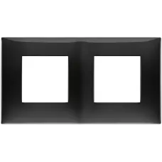 Rama, 4M, (2+2)x71, plastic, Glossy, negru, Vimar, NEVE, UP, 09664.04