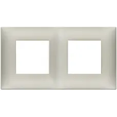 Rama, 4M, (2+2)x71, plastic, Matt, Metal, nickel, Vimar, NEVE, UP, 09664.22