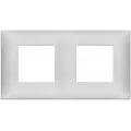 Rama, 4M, (2+2)x71, plastic, Matt, argintiu, Vimar, NEVE, UP, 09664.21