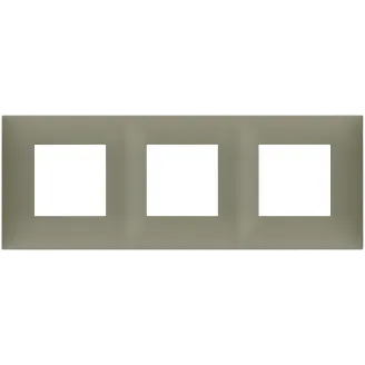 Rama, 6M, (2+2+2)x71, plastic, Matt, Metal, argila, Vimar, NEVE, UP, 09666.13 - imaginea produsului 09666.13 din categoria Vimar NEVE UP