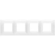 Rama, 8M, (2+2+2+2)x71, plastic, Glossy, alb, Vimar, NEVE, UP, 09668.01