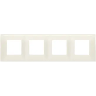 Rama, 8M, (2+2+2+2)x71, plastic, Glossy, alb, fildes, Vimar, NEVE, UP, 09668.02 - imaginea produsului 09668.02 din categoria Vimar NEVE UP