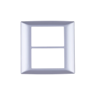 Rama, ornament, 2, X, 3, module, Argintiu, Elmark, Lecce, 26602