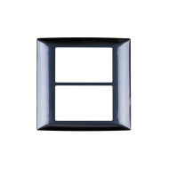 Rama, ornament, 2, X, 3, module, Negru, Elmark, Lecce, 26605