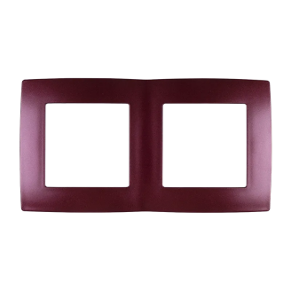 Rama, ornament, 2, aparate, Bordo, metalizat, Elmark, City, 190559 Rama, ornament, 2, aparate, Bordo, metalizat, Elmark, City, 190559