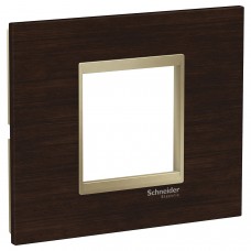 Rama, ornament, 2, module, Lemn, Wenge/Bej, metalic, Schneider, Easy, Styl, LMR7842039