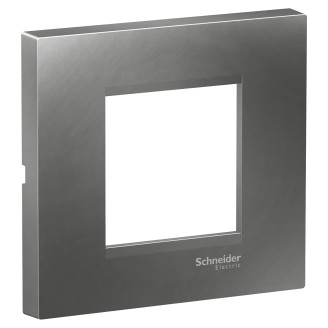 Rama, ornament, 2, module, Plata, Gri, fumuriu, Schneider, Easy, Styl, LMR7262006