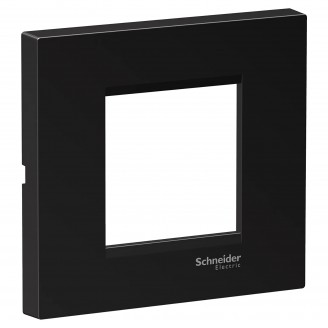 Rama, ornament, 2, module, Plata, Negru, metalic, Schneider, Easy, Styl, LMR7262005