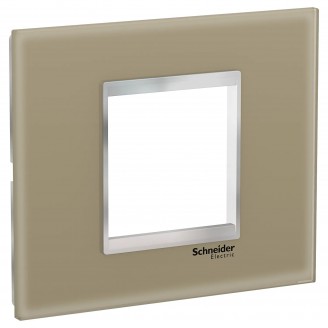 Rama, ornament, 2, module, Sticla, Maro, deschis/Crom, Schneider, Easy, Styl, LMR7922038 - imaginea produsului LMR7922038 din categoria Schneider Easy Styl