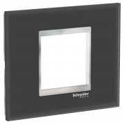 Rama, ornament, 2, module, Sticla, Negru/Crom, Schneider, Easy, Styl, LMR7932038 Rama, ornament, 2, module, Sticla, Negru/Crom, Schneider, Easy, Styl, LMR7932038